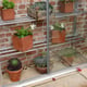 1x3 Access Half Westminster Mini Lean To Greenhouse Aluminium Finish