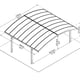 Palram Canopia Arizona 5000 Wave Double Arch Carport Dimensions