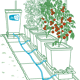 AutoPot 4Pot System - line drawing
