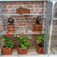1x5 Access Half Westminster Mini Lean To Greenhouse Aluminium Sliding Door