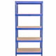 Bulldog 5 Tier Shelving Unit Blue