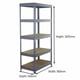 Bulldog 5 Tier 90cm x 50cm Racking in Grey Dimensions