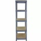 Bulldog 5 Tier 90cm Racking in Grey SIde