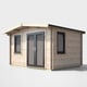 Power 10x12 Chalet Log Cabin Door Right