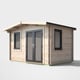 Power 8x12 Chalet Log Cabin Door Right