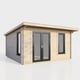 Power 14x12 Pent Log Cabin Left Hand Door
