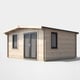 Power 14x14 Chalet Log Cabin Door Right