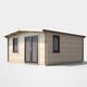 Power 16x14 Chalet Log Cabin Door Right