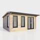 Power 16x10ft Apex Log Cabin Doors Right