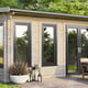 Power 16x16 Apex Log Cabin Right Doors