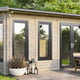 Power 16x8 Apex Log Cabin Right Doors