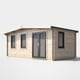 Power 10x18 Chalet Log Cabin Door Right