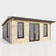 Power 18x12ft Apex Log Cabin Doors Central