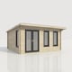 Power 18x16 Pent Log Cabin Doors Left