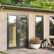 Power 18x8 Apex Log Cabin Left Doors