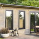 Power 18x8 Apex Log Cabin Right Doors