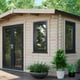 Power Chalet 12x12 Log Cabin Door Left