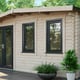 Power 16x16 Chalet Log Cabin Door Right