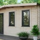Power 8x18 Chalet Log Cabin Door Right
