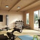 Power Log Cabin Home Gym Area