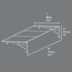 Palram - Canopia Venus 1350 Door Canopy Dimensions