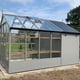 Swallow Raven 8x8 Greenhouse with 4ft Shed Cloud Grey