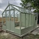 Swallow Raven 8x8 Greenhouse with 4ft Shed Summer Green