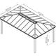 Palram Canopia Dallas 6100 Rectangular Garden Gazebo Dimensions
