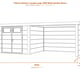 Telluria Classico Lounge Large 3030 Metal Garden Room dimensions diagram