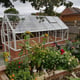 Elite 6x12 Dwarf Wall Greenhouse Toughened Glazing in White