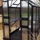 Eden Birdlip 4ft Wide Greenhouse with Black Integrated staging