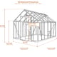 Elite Belmont 8x10 greenhouse dimensions diagram