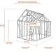 Elite Belmont 8x6 greenhouse dimensions diagram