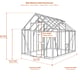 Elite Belmont 8x8 greenhouse dimensions diagram