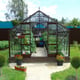 Elite Classique 18x12 Greenhouse in Brown Entrance