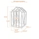 Elite Compact 4x10 greenhouse dimensions diagram