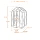 Elite Compact 4x8 greenhouse dimensions diagram