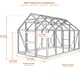 Elite Craftsman 6x14 greenhouse dimensions diagram