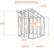 Elite Edge 4x10 pent roof greenhouse dimensions diagram