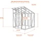 Elite Edge 6x10 pent roof greenhouse dimensions diagram