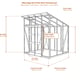 Elite Edge 6x12 pent roof greenhouse dimensions diagram