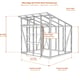 Elite Edge 8x14 pent roof greenhouse dimensions diagram