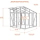 Elite Edge 8x16 pent roof greenhouse dimensions diagram