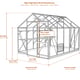 Elite High Eave 6x18 greenhouse dimensions diagram