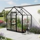 Elite High Eave 6x4 Lean To Greenhouse Black