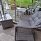 Real customer Elite Kensington 6ft aluminium greenhouse interior with seating