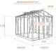 Elite Sanctuary 8x10 greenhouse dimensions diagram