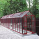 Elite Streamline 5ft Wide Greenhouse in Brown Powder Coating