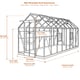 Elite Streamline 5x12 greenhouse dimensions diagram