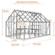 Elite Supreme 10x12 greenhouse dimensions diagram